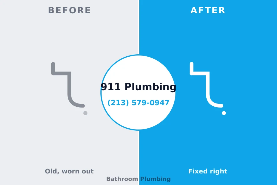 Before and after: plumbing repair Sangaree, SC